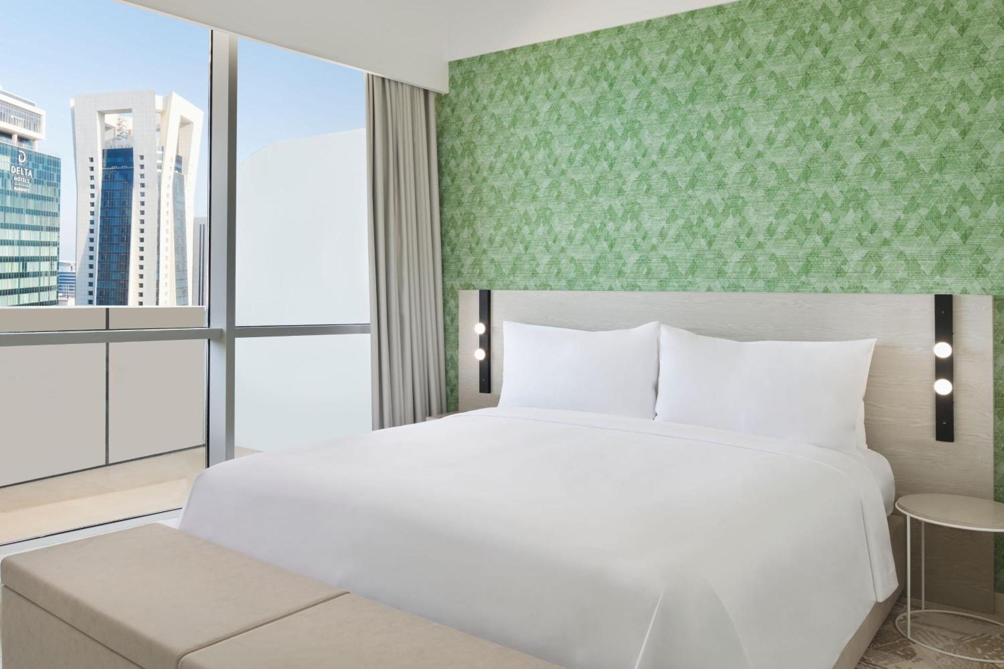 Element By Westin West Bay Doha Hotel ภายนอก รูปภาพ A bedroom at the hotel
